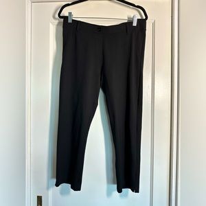 Betabrand Crop Black Classic Dress Pant Yoga Pants Large